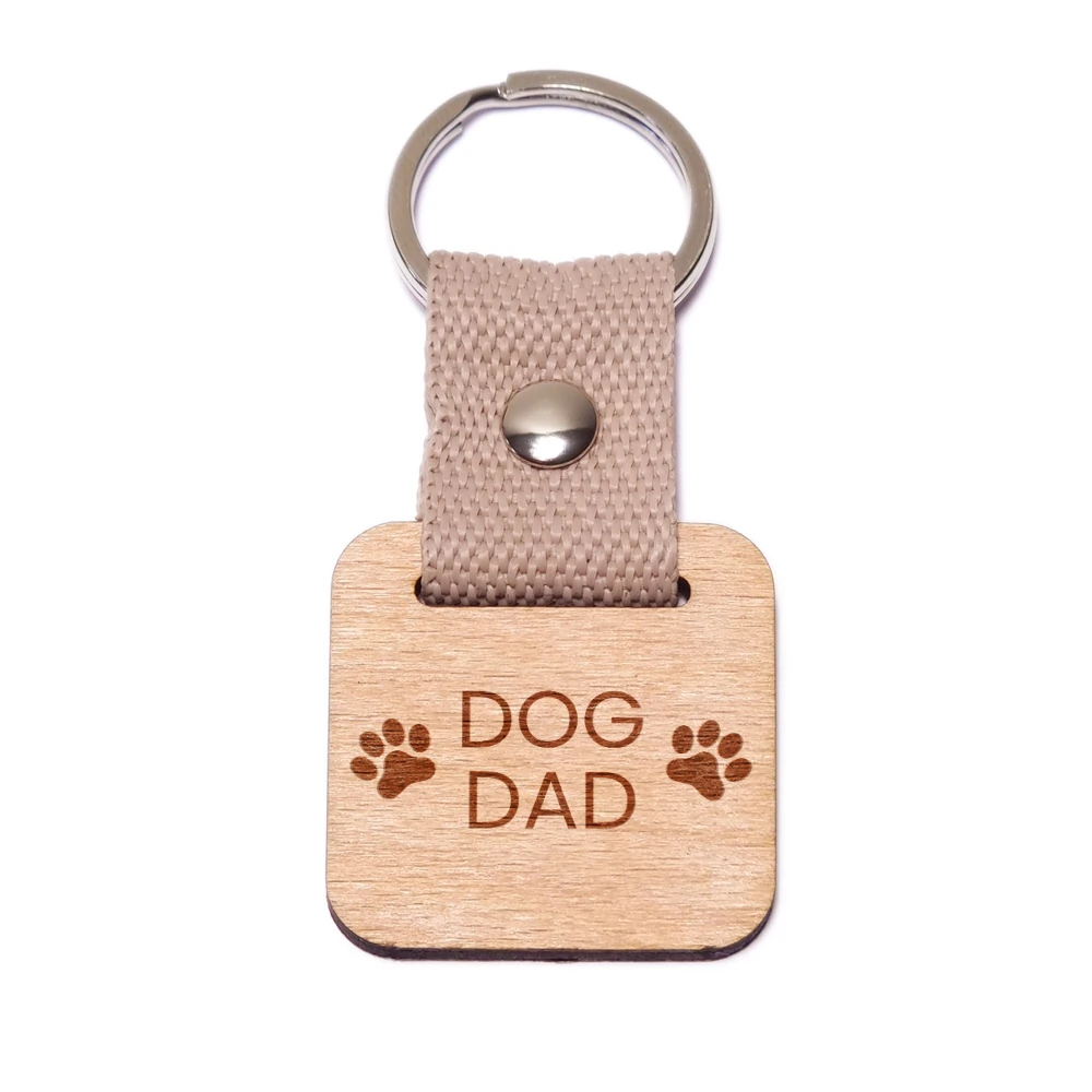 Dog Dad fa kulcstartó (1)