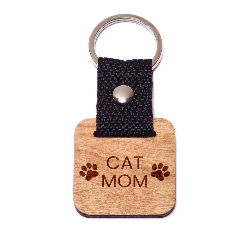 Cat Mom fa kulcstartó (1)