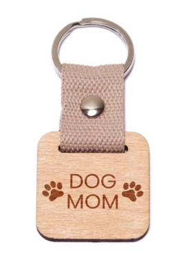 Dog Mom fa kulcstartó (1)
