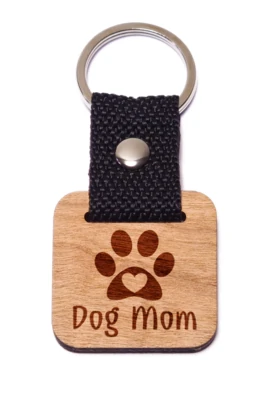 Dog Mom fa kulcstartó (2)