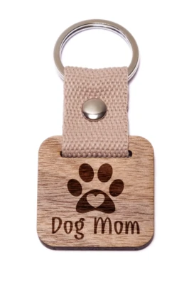 Dog Mom fa kulcstartó (2)